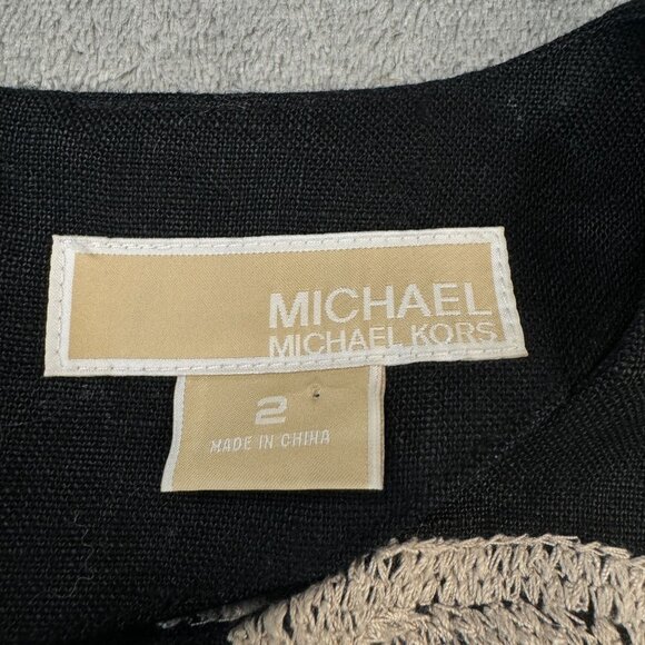 Michael Kors Women's Sleeveless Dress Size 2‎ Excellent Condition 100% Linen - Picture 7 of 11